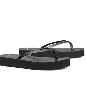 Tory Burch Black Flatform Flip Flop NWT